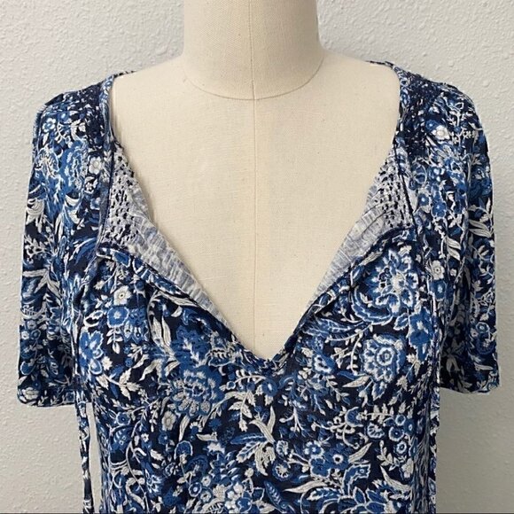 NWT Lucky Brand Floral Paisley Boho Top - Picture 3 of 11